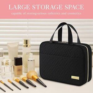 Hanging Toiletry Bag • Waterproof Travel Makeup Organizer